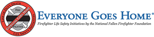 Everyone Goes Home — firefighter life safety initiative logo, National Fallen Firefighter Foundation